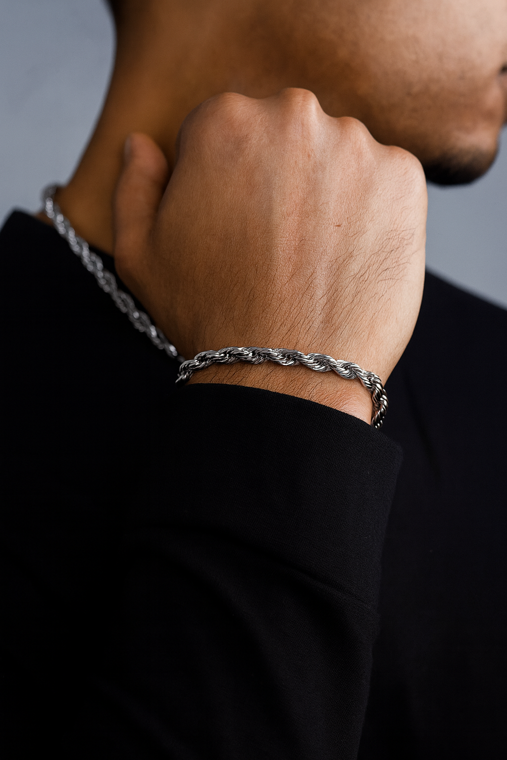 CLEAN ROPE BRACELET- 6MM WHITE GOLD