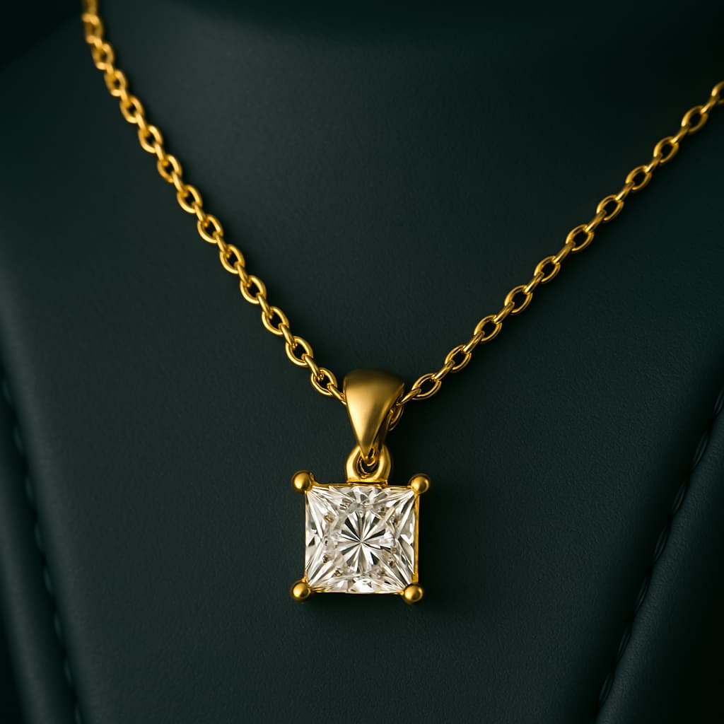 Amira Moissanite Necklace|1ct