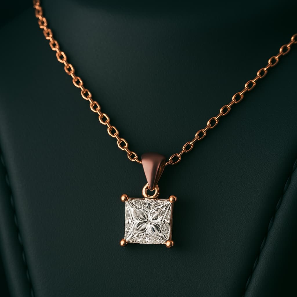 Amira Moissanite Necklace|1ct