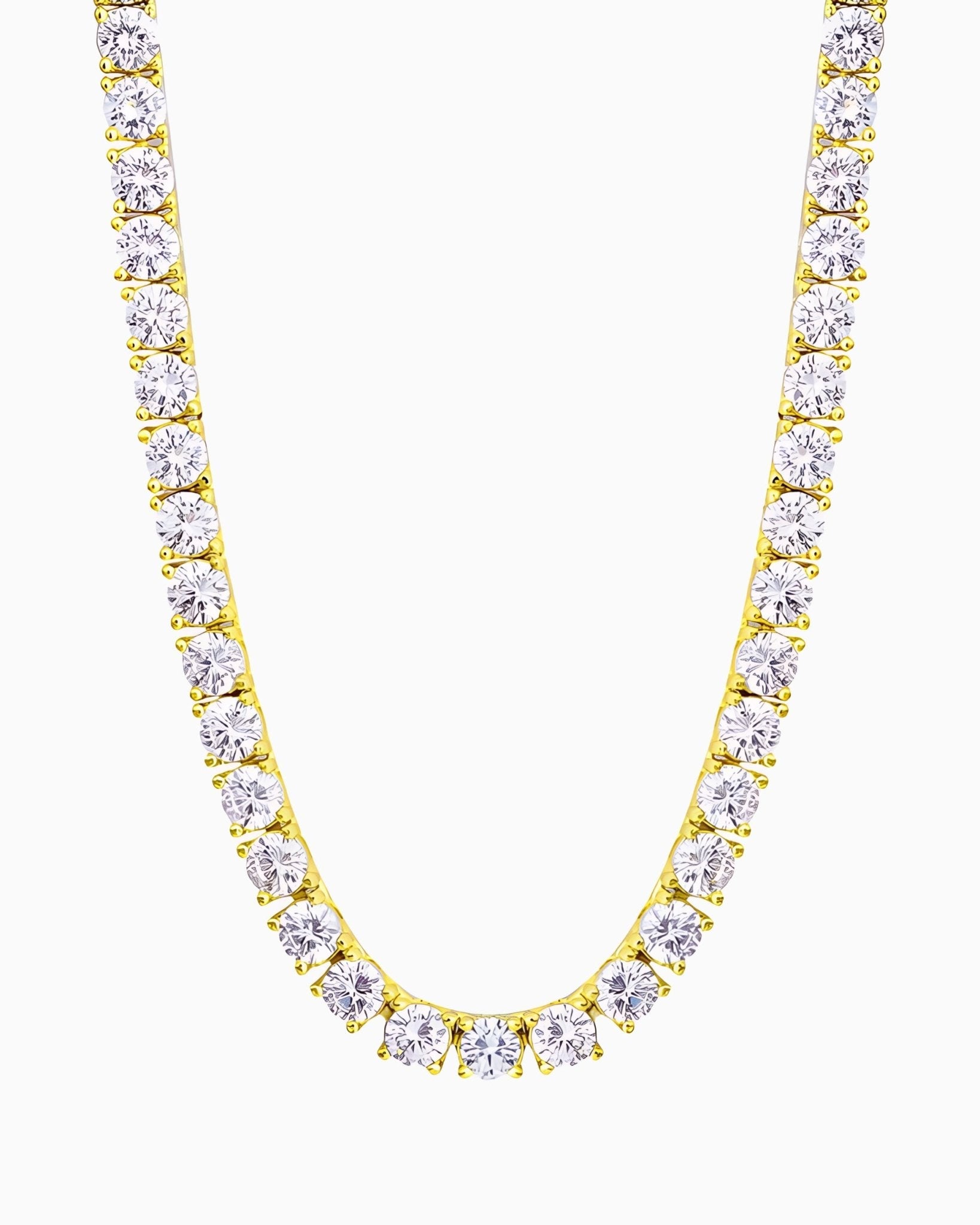 TENNIS NECKLACE - 4MM 18K GOLD