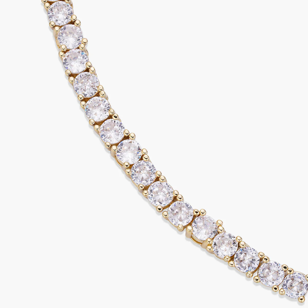 5MM MOISSANITE TENNIS NECKLACE - GOLD - D COLOR - VVS1