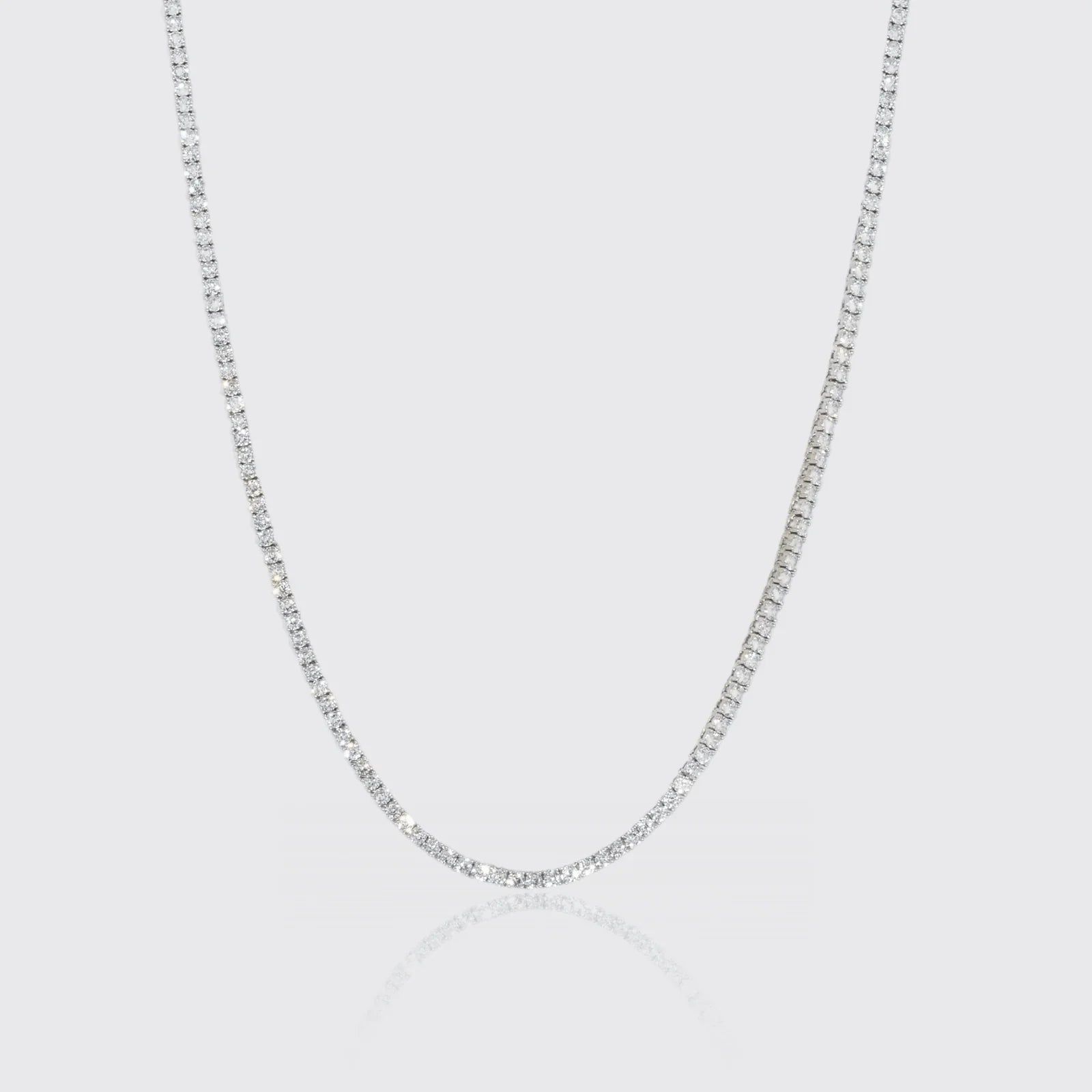 3MM TENNIS NECKLACE - GOLD
