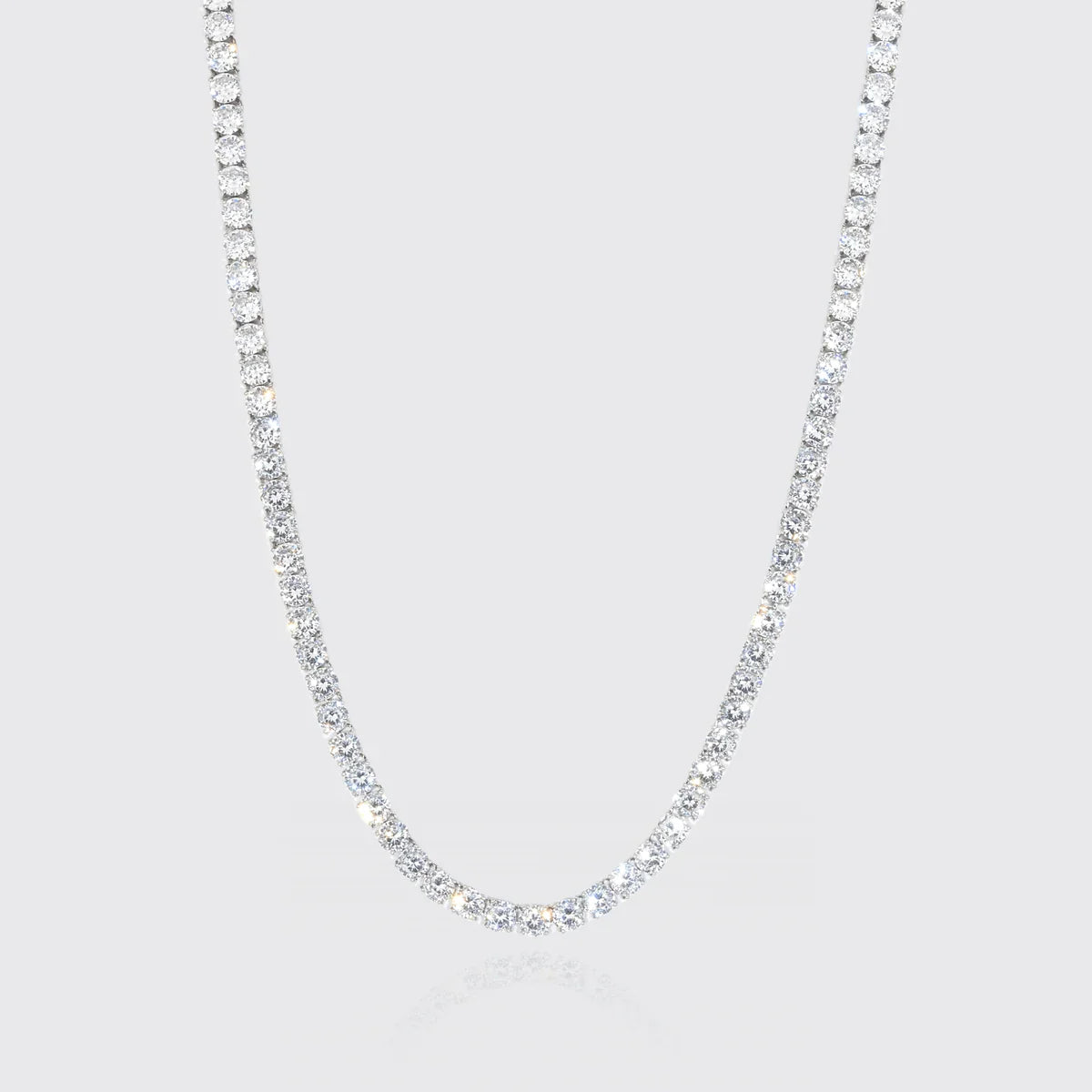 4MM MOISSANITE TENNIS NECKLACE - D COLOUR - VVS1