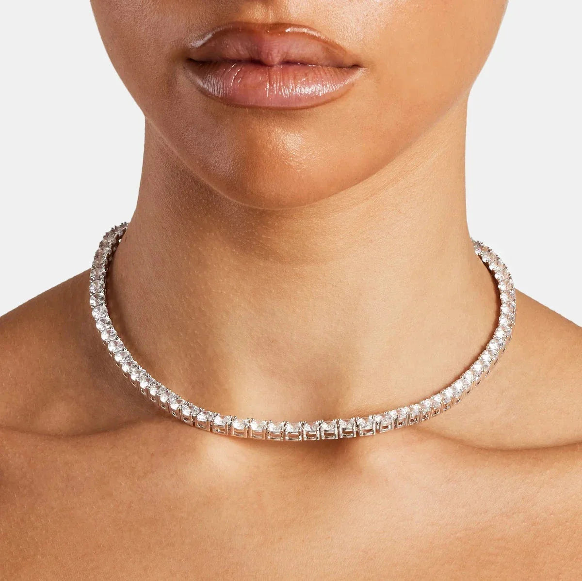5MM MOISSANITE TENNIS NECKLACE - D COLOR - VVS1