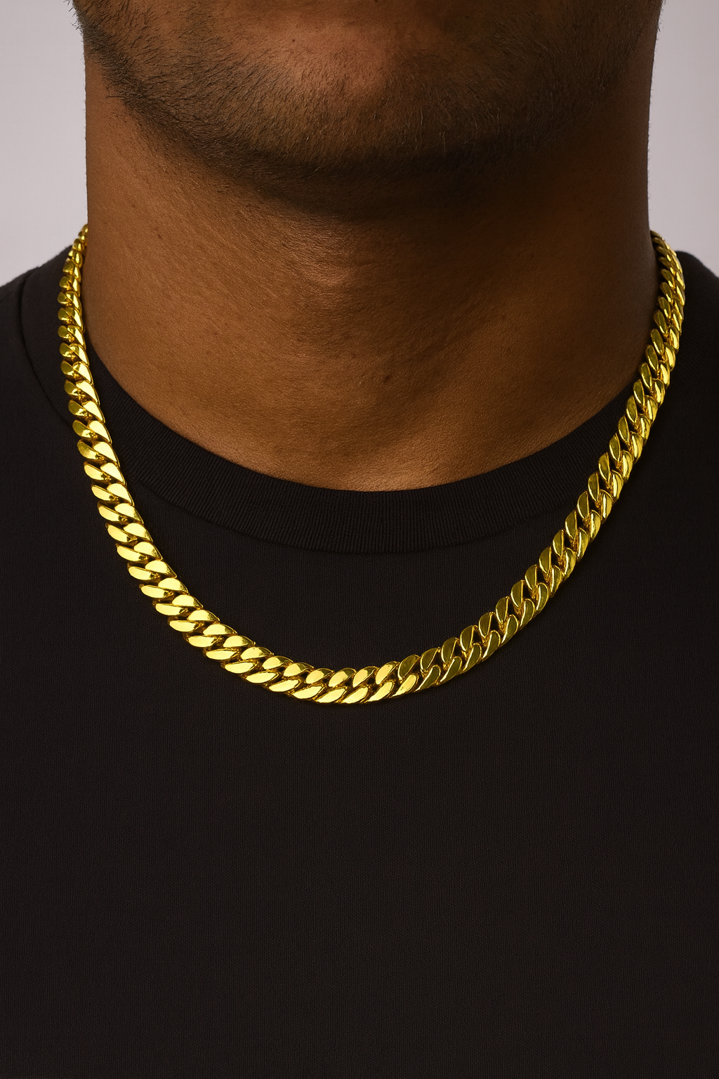 BOXED CLEAN CUBAN NECKLACE - 11MM 18K GOLD