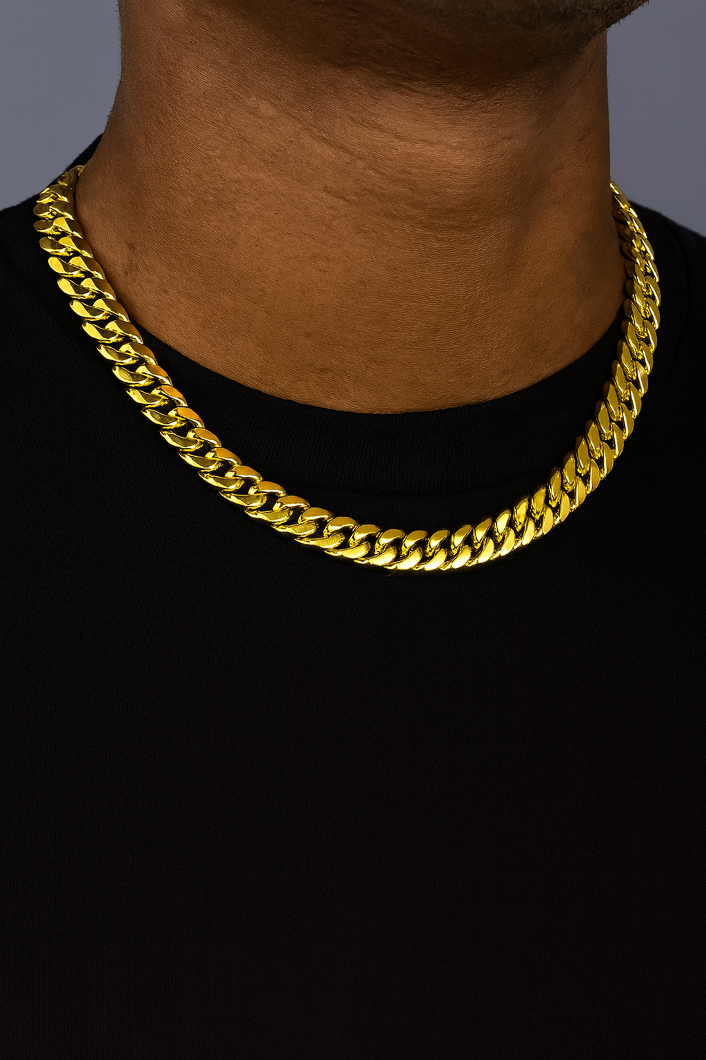 BOXED CLEAN CUBAN NECKLACE - 11MM 18K GOLD