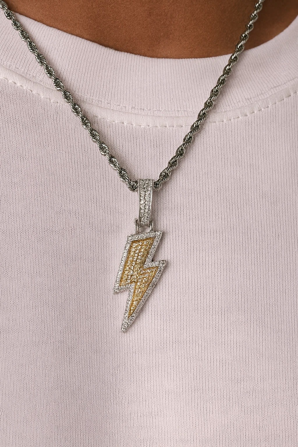 BLITZ PIECE HANGER - WHITE GOLD
