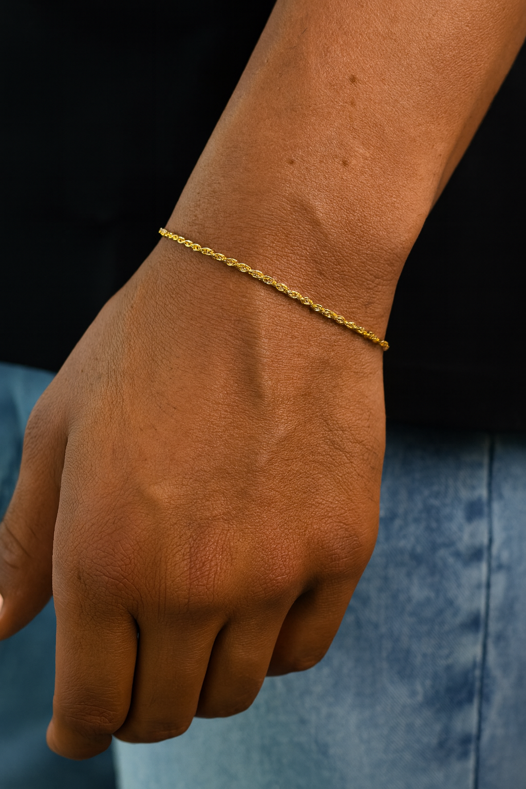 CLEAN ROPE BRACELET - 2MM 18K GOLD