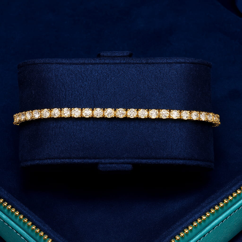 3MM TENNIS BRACELET - ROSE GOLD