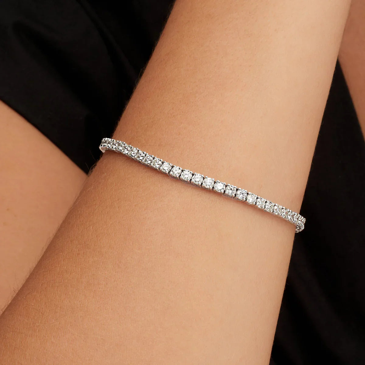 3MM MOISSANITE TENNIS BRACELET - D COLOUR - VVS1