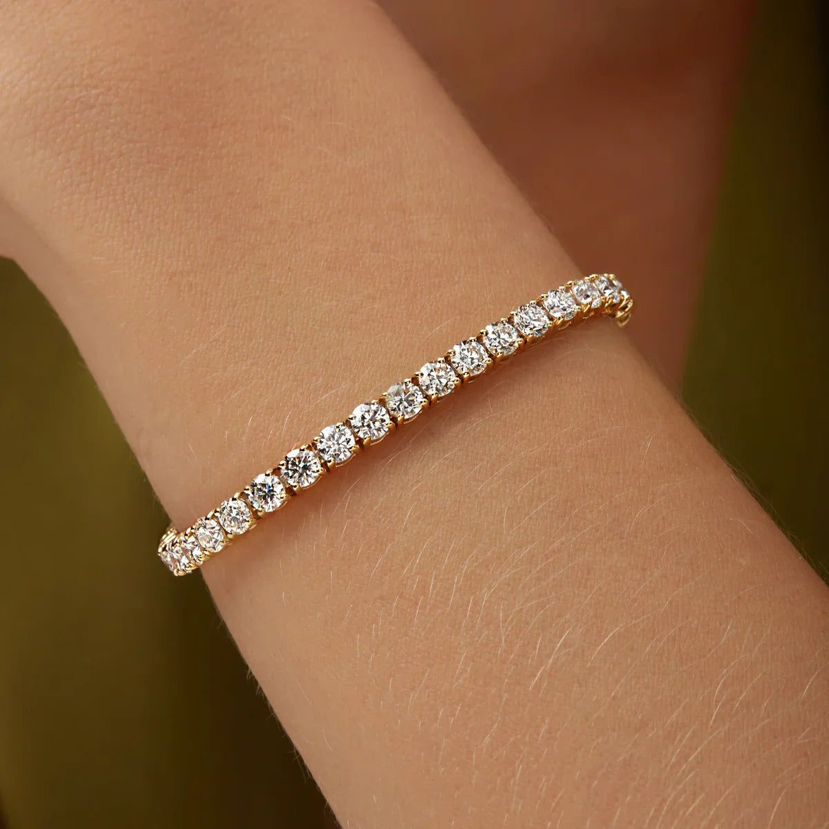 3MM TENNIS BRACELET - GOLD