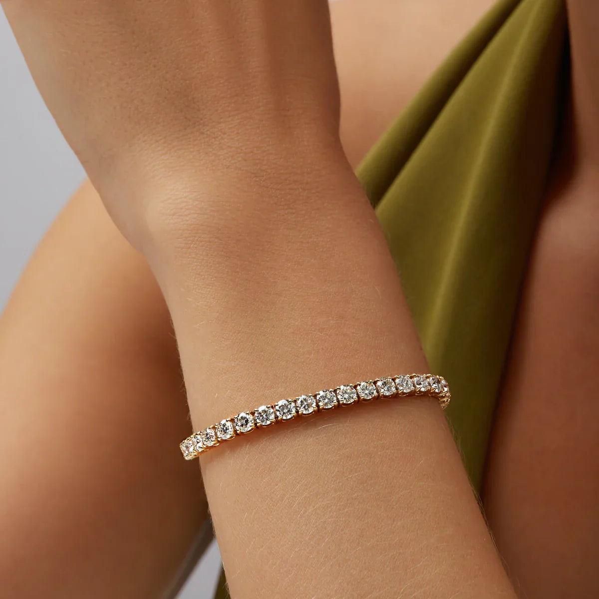 3MM TENNIS BRACELET - GOLD
