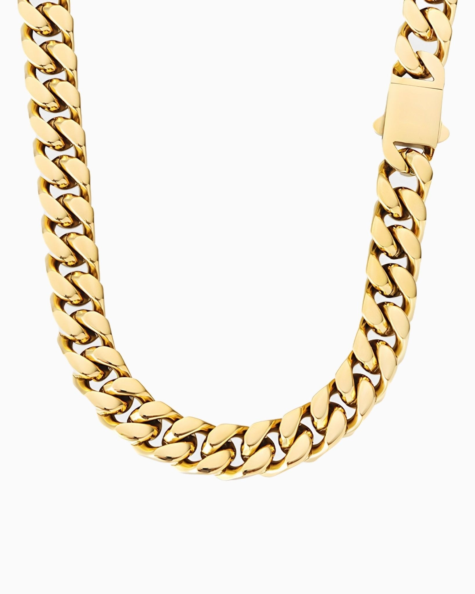 BOXED CLEAN CUBAN NECKLACE - 11MM 18K GOLD