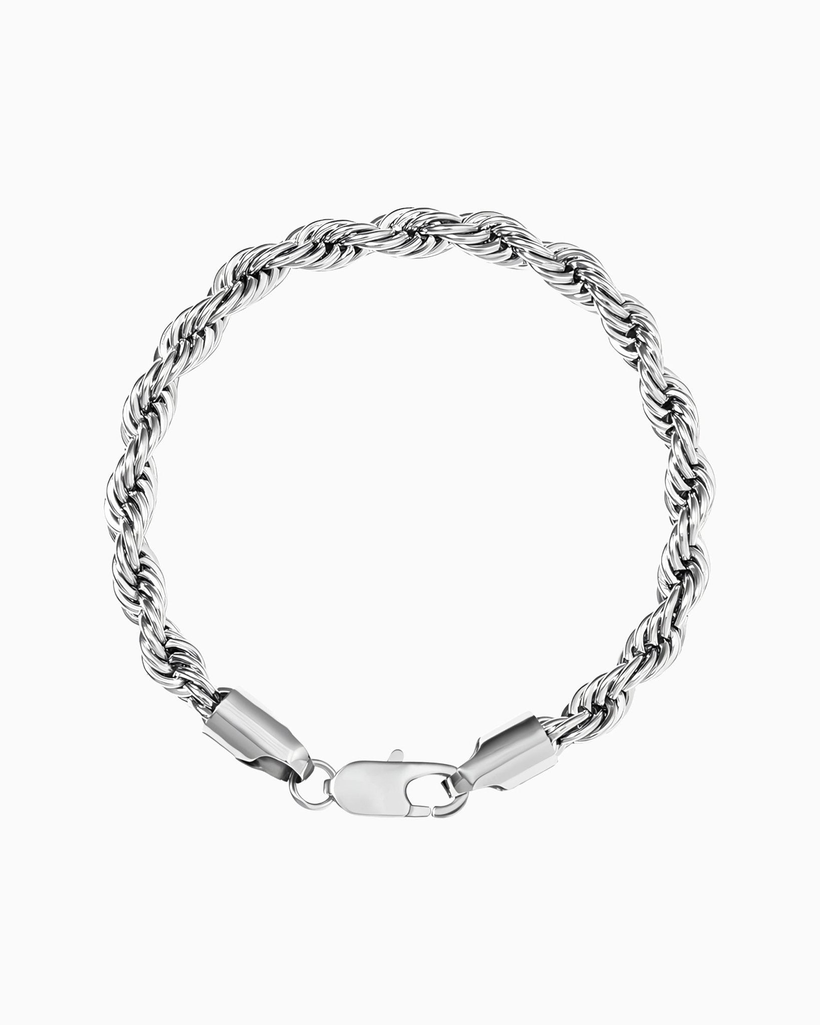 CLEAN ROPE BRACELET- 6MM WHITE GOLD