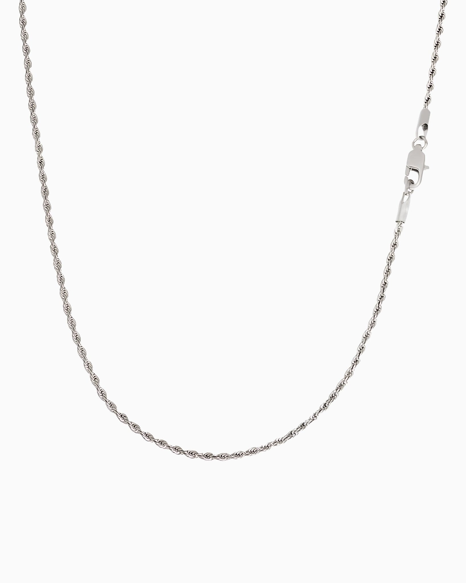 CLEAN ROPE CHAIN - 2MM WHITE GOLD