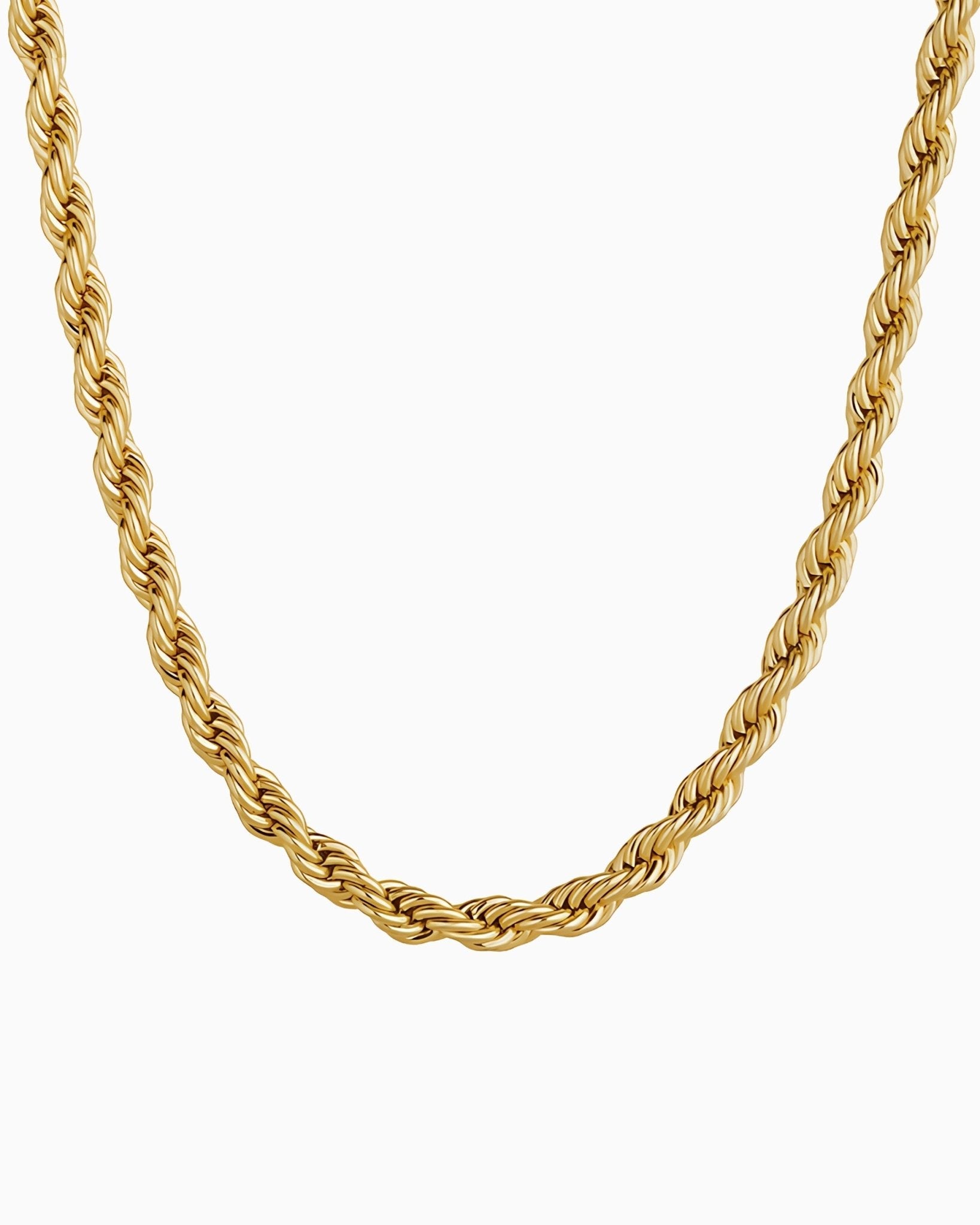 CLEAN ROPE CHAIN - 6MM 18K GOLD