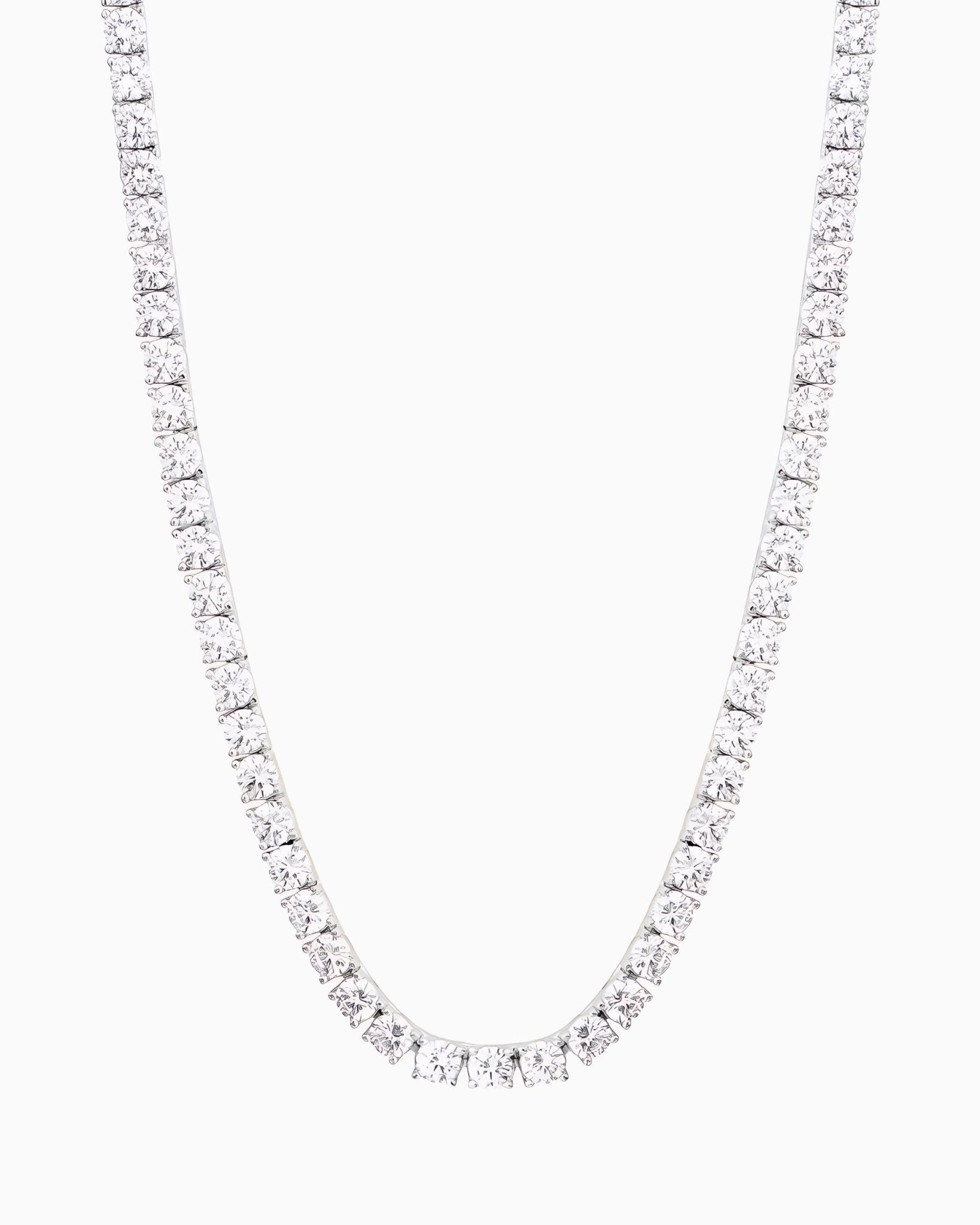 TENNIS NECKLACE - 3MM WHITE GOLD