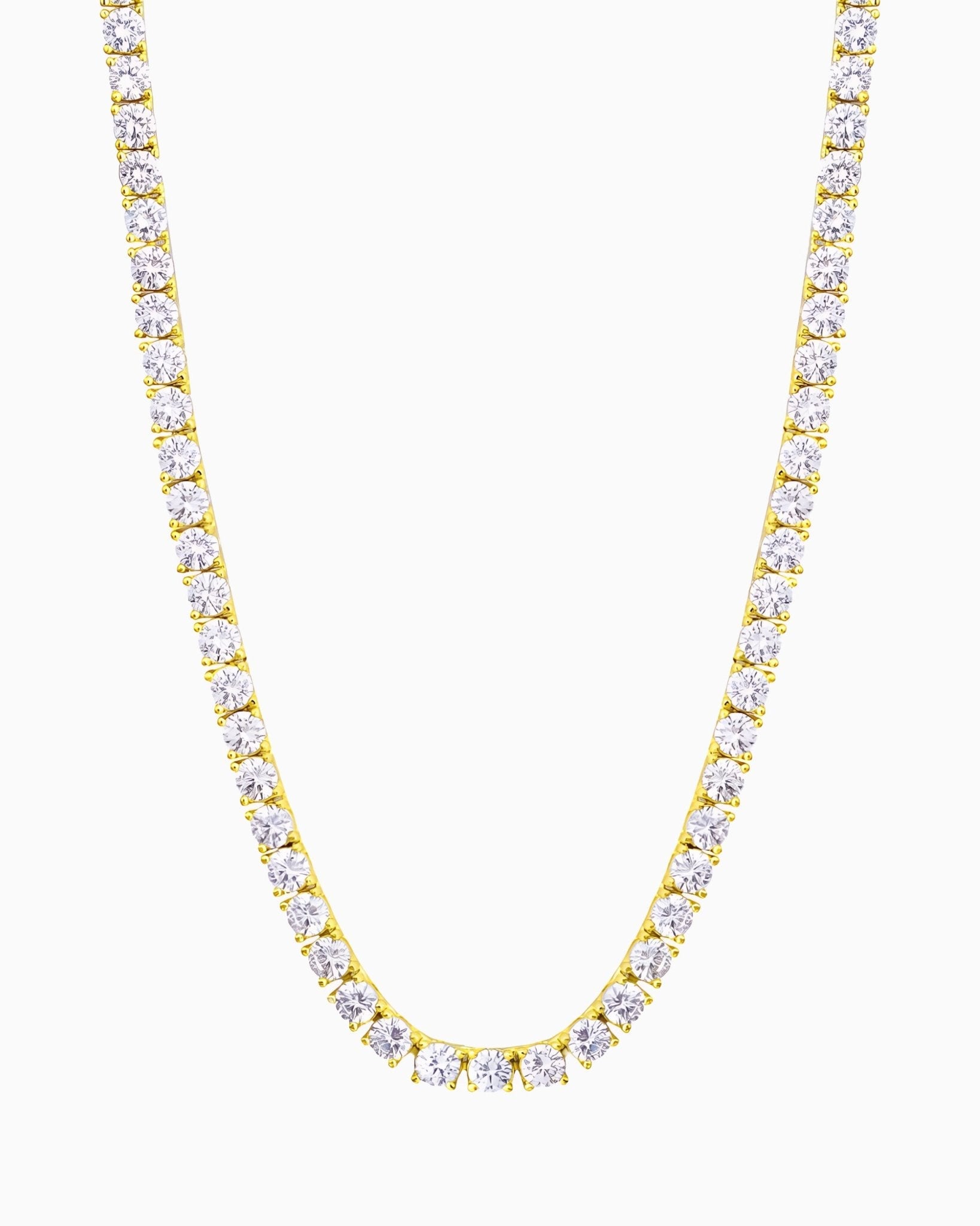 TENNIS NECKLACES - 3MM 18K GOLD