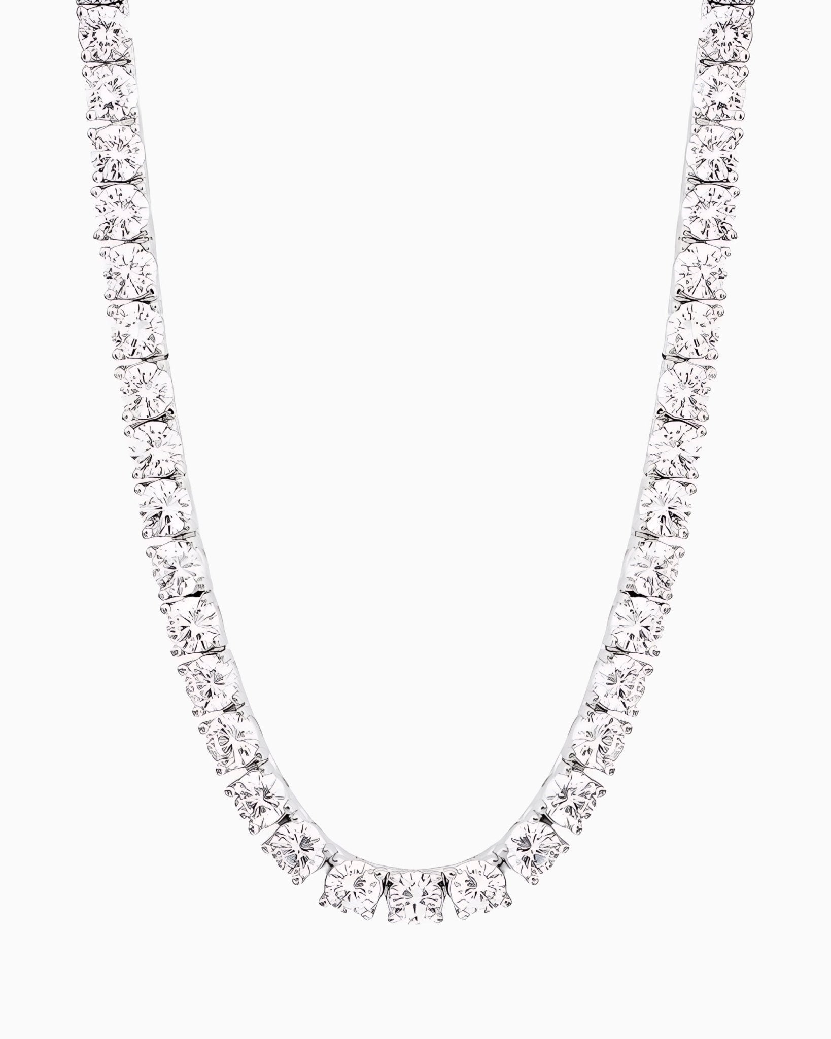 TENNIS NECKLACE - 5MM WHITE GOLD