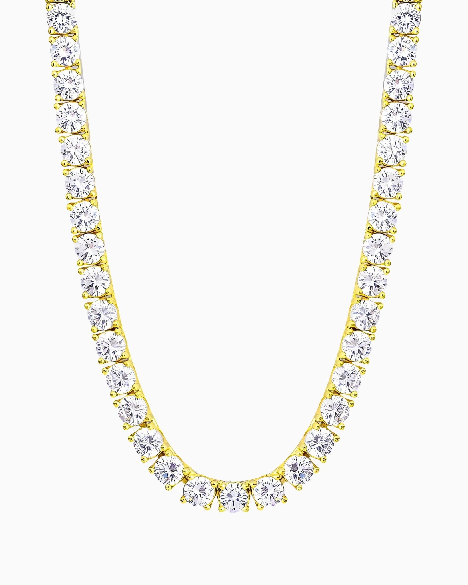 TENNIS NECKLACE - 5MM 18K GOLD