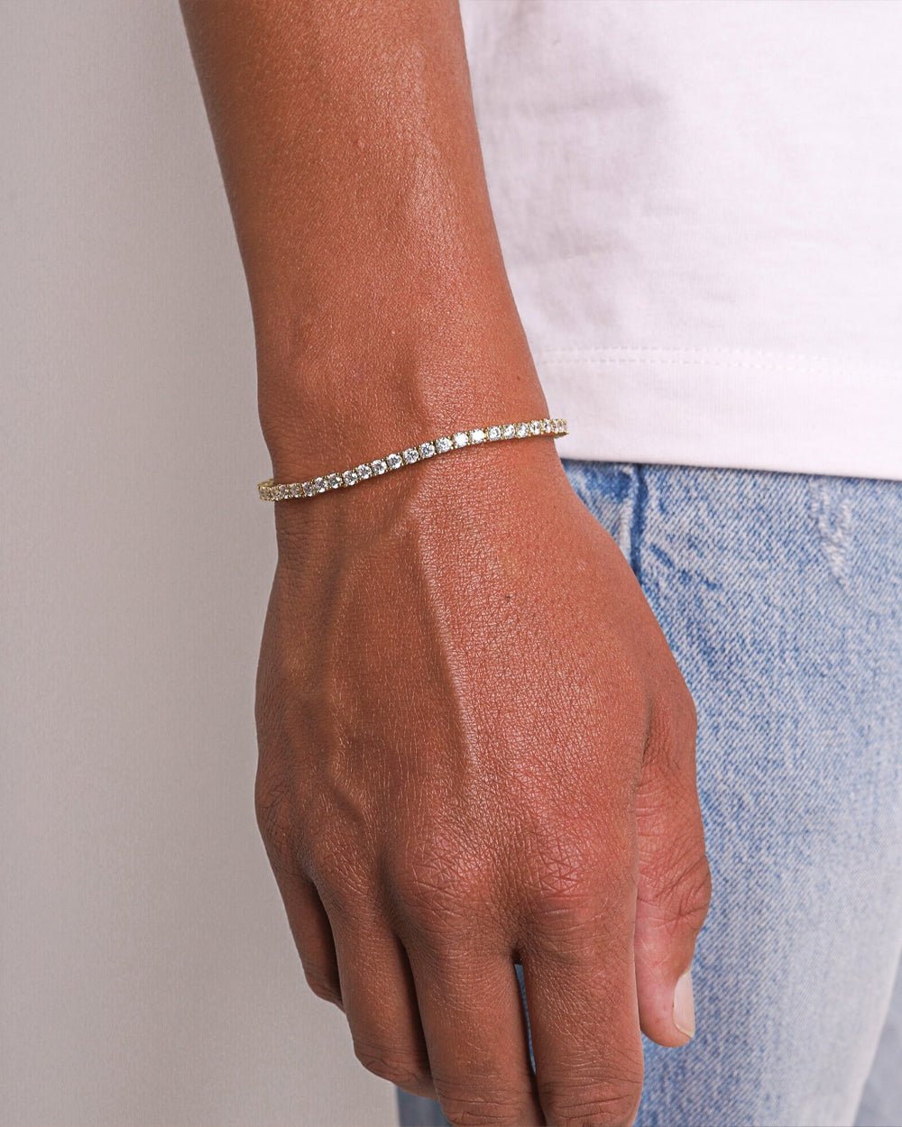 TENNISBOY BRACELET - 3MM 18K GOLD