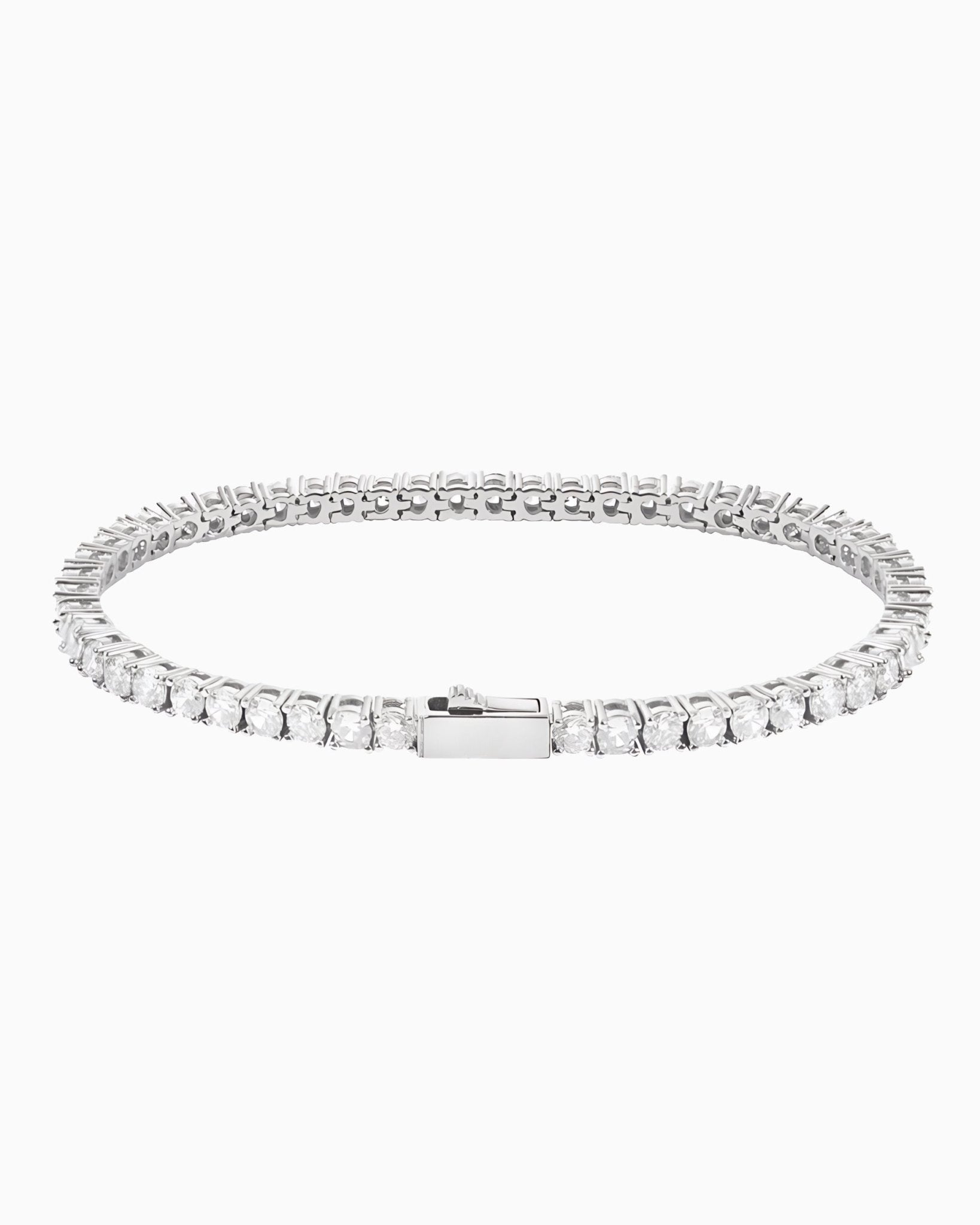 TENNISBOY BRACELET - 4MM WHITE GOLD