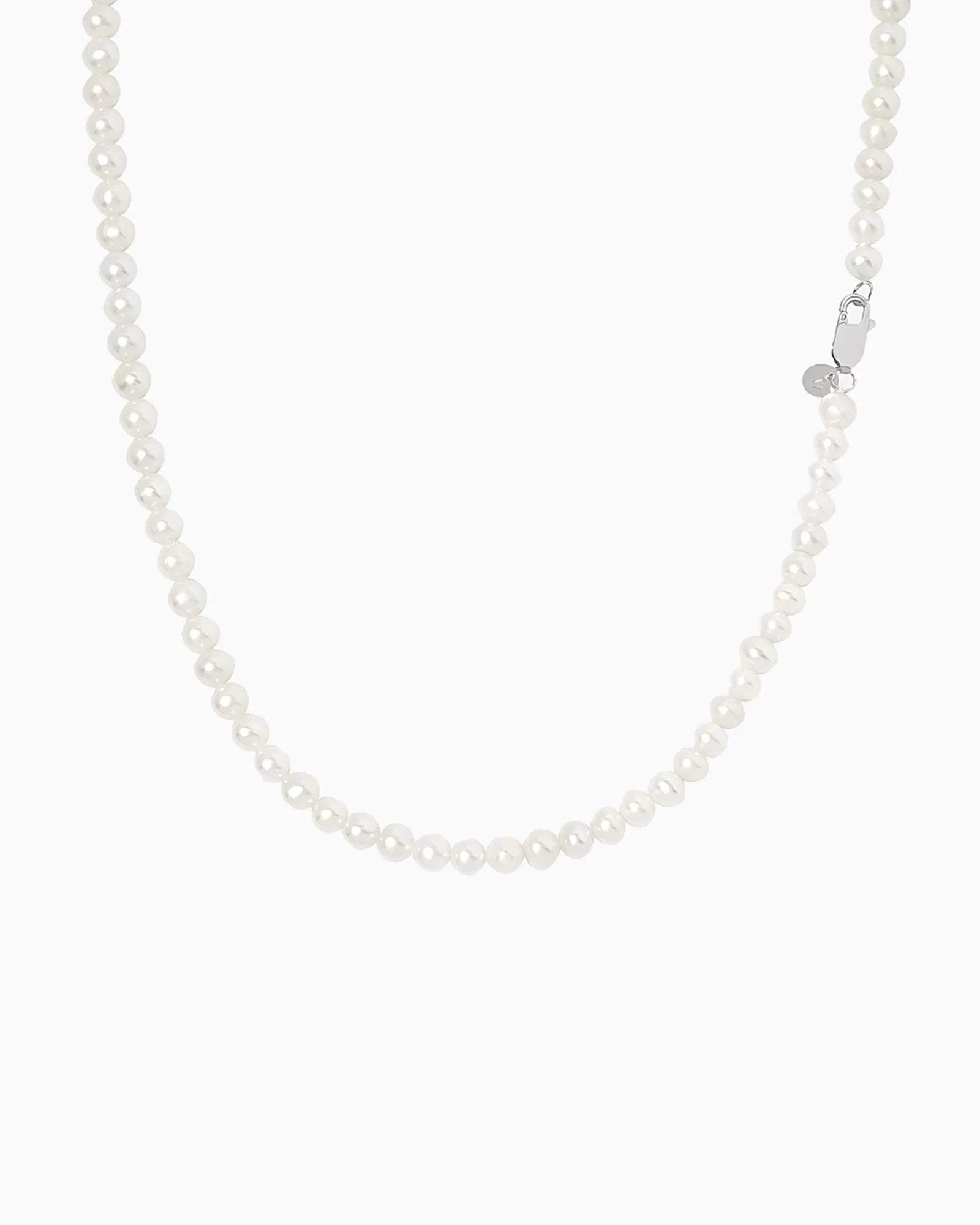 WATERPEARLS NECKLACE - 5MM 925 STERLING SILVER